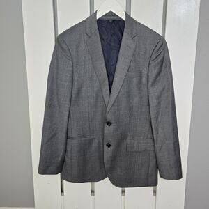 J. Crew Ludlow Tollegno 1900 Italian Wool Sportscoat 2 Button Gray Mens Size 38S